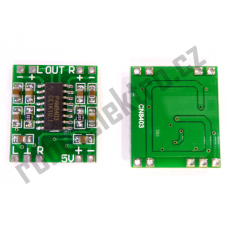 Zesilovač audio 2x3W, stereo, miniaturní modul